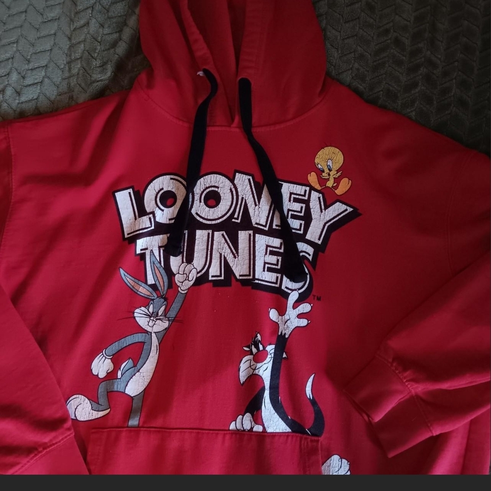 Red Looney Tunes Hoodie